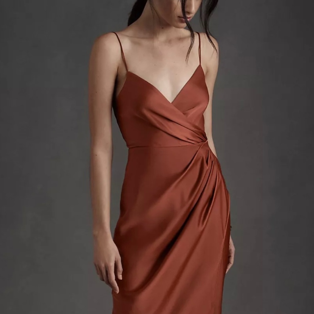 BHLDN Freya terracotta dress NWT